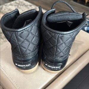 St. John's Bay Black Quilted Boots